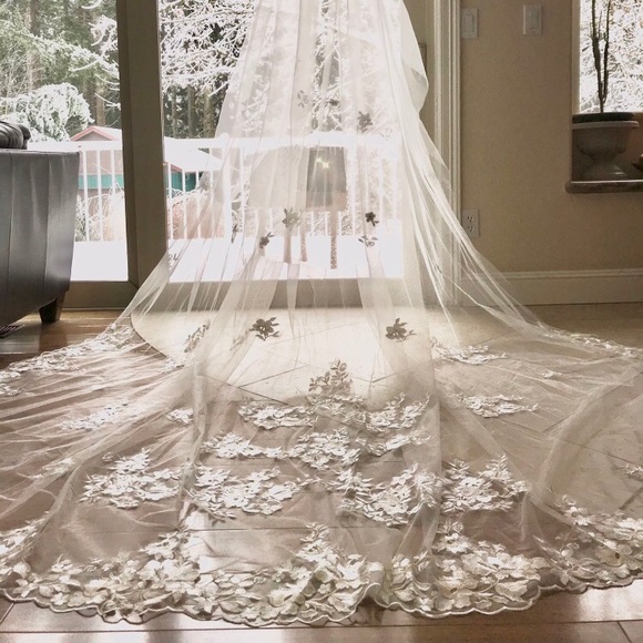 COPY - Cathedral wedding veil main image 4
